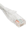 Patch Cord Cat5e Clear Boot 1' White