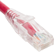 Patch Cord Cat6 Clear Boot 3' Red