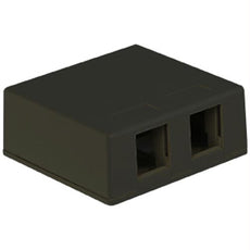 Ic107sb2bk Surface Box 2pt Black
