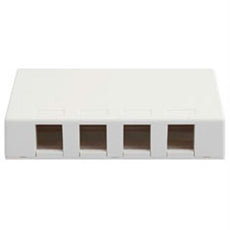 Ic107sb4wh  Surface Box- 4 Port White