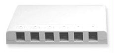 Ic107sb6wh - 6pt Surface Box - White