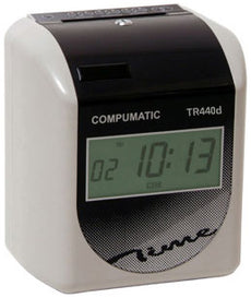 COMPUMATIC TR440d Self Aligning Digital Display Time Clock - Top Load, Automatic Across the Card, Digital Clock Face, Part# TR440dS