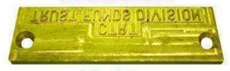 Compumatic 4 Line Timestamp Engraved Dieplate (for Acroprint ET/ETC and Rapidprint AR series)