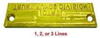Compumatic 2 Line Timestamp Engraved Dieplate (for Acroprint ET/ETC and Rapidprint AR series)