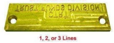 Compumatic 3 Line Timestamp Engraved Dieplate (for Acroprint ET/ETC and Rapidprint AR series)