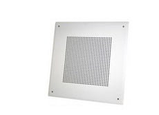 VALCOM Wall or Ceiling Speaker 8” Amplified with Square Hole Pattern, One-Way, Part# V-1921