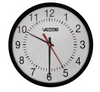 Valcom 12" Round Clock, Military Dial, Black, Surface Mount, 24VAC/VDC, Part# V-A2412B-MD