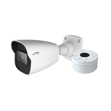 Speco VLB5, 2MP HD-TVI Bullet Camera, IR, 2.8 Fixed Lens, w/ Junction Box, White