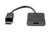 Rocstor DisplayPort to HDMI Adapter - 1 x DisplayPort Male - 1 x HDMI Female - Black, Part# Y10A101-B1