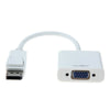 Y10A102-W1 DisplayPort to VGA Adapter - 1 x DisplayPort Male - 1 x HD-15 Female VGA - White, Part# Y10A102-W1