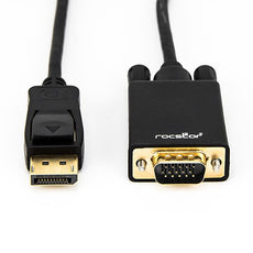 Rocpro 6 ft DisplayPort (M) to VGA (M) Adapter Converter Cable, Part# Y10A172-B1