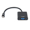 Rocstor Mini DisplayPort to VGA Adapter - 1 x Mini DisplayPort Male - 1 x HD-15 Female VGA - Black, Part# Y10A199-B1