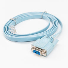 Rocstor 6 ft Cisco® console router cable - RJ45 (m) - DB9 (f) - RJ-45 Male Network - DB-9 Female Serial - Blue, Part# Y10A211-BL1