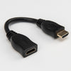 Rocstor 6in High Speed HDMI Port Saver Slim Adapter M/F - Ultra HD 4k x 2k - 1 x HDMI Female - 1 x HDMIMale - Black, Part# Y10A214-B1