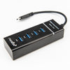 Rocstor Slim Portable 4 Port USB C Hub, Part# Y10A228-B1