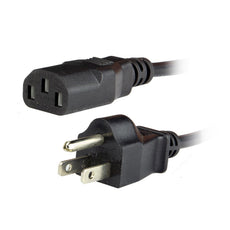 Rocstor 5ft/1.5m Premium Computer Power Cord NEMA 5-15 to C13 - Black, Part# Y10C112-B1