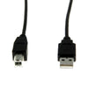 Rocstor USB 2.0 - Type A to Type B - M/M - 1 Pack - 10ft (3M) - Black, Part# Y10C115-B1