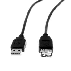 Rocstor USB 2.0 - Extension Cable - Type A-Female to Type A-Male - 1 Pack - 10ft (3M) - Black, Part# Y10C118-B1