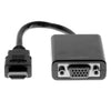 Rocstor HDMI to VGA Converstor Adapter - 6" - HDMI MALE - VGA HD-15 Female - Black, Part# Y10C120-B1