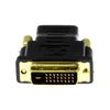 Rocstor HMDI to DVI Adapter F/M - HDMI Female to DVI-D Male - Adapter - Black, Part# Y10C126-B1