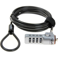 Rocstor Rocbolt Premium Combination Cable Lock – 4-digit Combination Lock – 6 ft, Part# Y10C132-B1