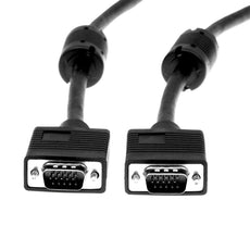Rocstor High Res SVGA/VGA extension Cable HD-15 Male to HD-15 Male - 6 ft (2M) 1920x1200 or higher -Black, Part# Y10C138-B1
