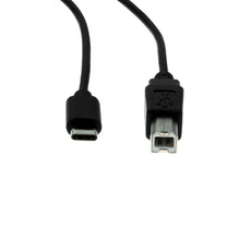 Rocstor Cable USB-C to USB-B - USB Type-C Male to USB b 2.0 Male M/M - 3ft (1M) - Black, Part# Y10C141-B1