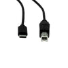 Rocstor Cable USB-C to USB-B - USB Type-C Male to USB b 2.0 Male M/M - 3ft (1M) - Black, Part# Y10C141-B1