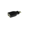 Rocstor Adapter USB-C to USB-A - USB type-C Male - USB-A USB 2.0 Female Adapter - Black, Part# Y10C143-B1