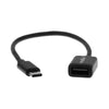 Rocstor Adapter USB-C to USB-A - USB Type-C Male to USB 3.0 type-A  - Male M/F -USB 3.0 - 6-inch - Black, Part# Y10C147-B1