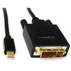 Rocstor Mini DisplayPort 1.1v to DVI-D (24+1) Gold Plated Video Cable Supports 1080p - 6ft - M/M, Part# Y10C151-B1
