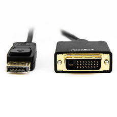 Rocstor Cable 6 ft DisplayPort to DVI-D (24+1) Video Converter Cable Supports 4Kx2K@30Hz -Gold Plated - M/M, Part# Y10C155-B1
