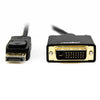 Rocstor Cable 6 ft DisplayPort to DVI-D (24+1) Video Converter Cable Supports 4Kx2K@30Hz -Gold Plated - M/M, Part# Y10C155-B1
