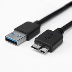 Rocstor 3ft SuperSpeed USB 3.0 A Male to Micro B Male Cable - M/M - Black, Part# Y10C168-B1