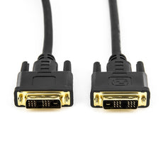 Rocstor DVI-D Single Link Cable - M/M (DVI-D (19 pin) Male to DVI-D (19 pin) Male - 3ft (1M) - Black, part# Y10C186-B1
