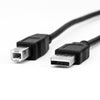 Rocstor USB 2.0 - Type A to Type B - M/M - 1 Pack - 15 ft (4.5M) - Black, Part# Y10C209-B1