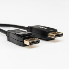 Rocstor 3 ft DisplayPort 1.2 Cable M/M - 4K2K (3840x2160) 60Hz Resolution - Gold Plated - Black, Part# Y10C234-B1
