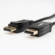 Rocstor 6 ft DisplayPort 1.2 Cable M/M - 4K2K (3840x2160) 60Hz Resolution - Gold Plated - Black, Part# Y10C235-B1