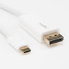 Rocstor 10 ft USB-C to DisplayPort Cable M/M - 4K 60Hz - Gold Plated - White, Part# Y10C241-W1