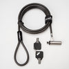 Rocbolt® R20 Slim Keyed Lock for Thinnest Laptop & Devices – 10mm Lock Head – 6′ Carbon Steel Cable – Includes 2 Keys, Part# Y10C243-B1