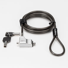Rocbolt® C21 Keyed Lock for Ultra-Thin Laptops & Devices – For Cleat™ Lock Slot System – 6′ Carbon Steel Cable – Includes 2 Keys, Part# Y10C244-B1