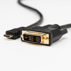 Rocstor 10ft Mini HDMI to DVI-D Cable – M/M, Part# Y10C248-B1