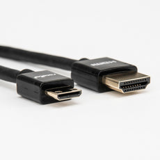 Rocstor 6ft Slim High-Speed HDMI® Cable with Ethernet – HDMI to HDMI Mini M/M, Part# Y10C250-B1