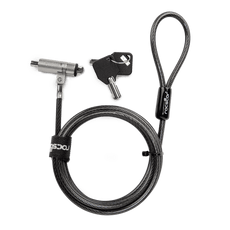 Rocbolt® C22 Slim Keyed Lock for Laptops & Devices – Compatible with All Kensington® 3 to 7mm Keying Systems – Cleat™ Lock Slot System – 6′ Carbon Steel Cable – Includes 2 Keys, Part# Y1RB003-B1