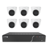 Speco ZIPK8TA, 8Ch H.265 NVR with 5 Outdoor IR 5MP IP Cameras and 1 4K AI camera, 2.8mm fixed lens, 2TB- KIT