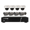 SPECO 8 Channel Zip Kit with 4 Bullets, 4 Domes, 2T HD, Part# ZIPL8BD2