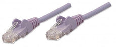 INTELLINET/Manhattan Network Cable, Cat5e, UTP 1.5 ft. (0.5 m), Purple (10 Packs), IEC-C5-PRP-1.5, Stock# 453448