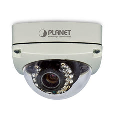PLANET ICA-5550V IP66 Outdoor, 802.3af POE, 20M Infrared with ICR, IP Dome Camera. 5.0 Megapixel 2592x1944@15fps Vari-Focal, WDR, H.264/MPEG4/MJPEG,3GPP, Video Output, Mobile APP, Stock# ICA-5550V