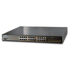 SGSW-24040P4 IPv6 Managed 24-Port 802.3af PoE Gigabit Ethernet Switch + 4-Port SFP (400W), stackable, Stock# SGSW-24040P4