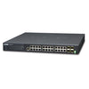 Planet Industrial 24-Port 10/100/1000T + 4 1000X SFP Layer 3 Managed Switch (-40~75 degrees C), Stock# PN-IGS-6330-24T4S